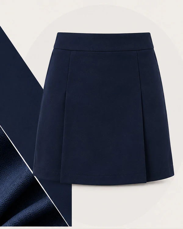 Navy pleated skirt for school uniform programmes